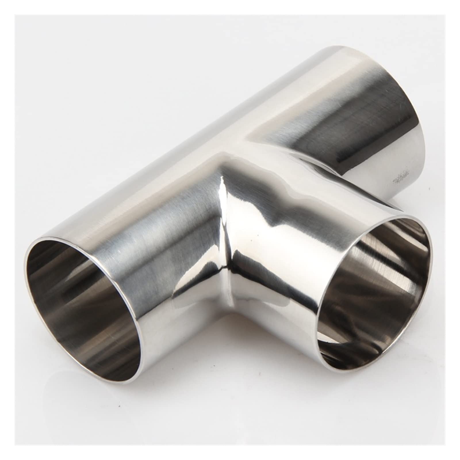 1Pcs 16mm-108mm Type T 3 Way Tee Joint Butt Welding Pipe Connection Fittings Polishing 304 Stainless Steel Cheerfully (Size : 57mm)