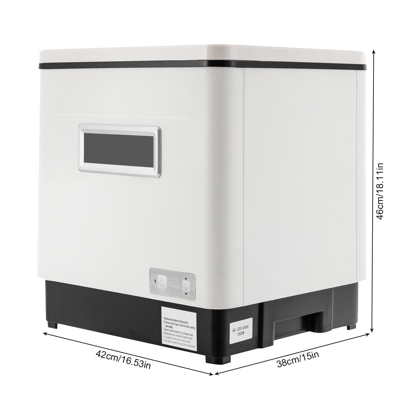Lave-Vaisselle De Table Mini Lave Vaisselle 60 L, Lavage + Désinfection + Stockage fonction, 6 couverts 800 W, Lave Vaisselle Encastrable Pour Petites Cuisines, Appartements