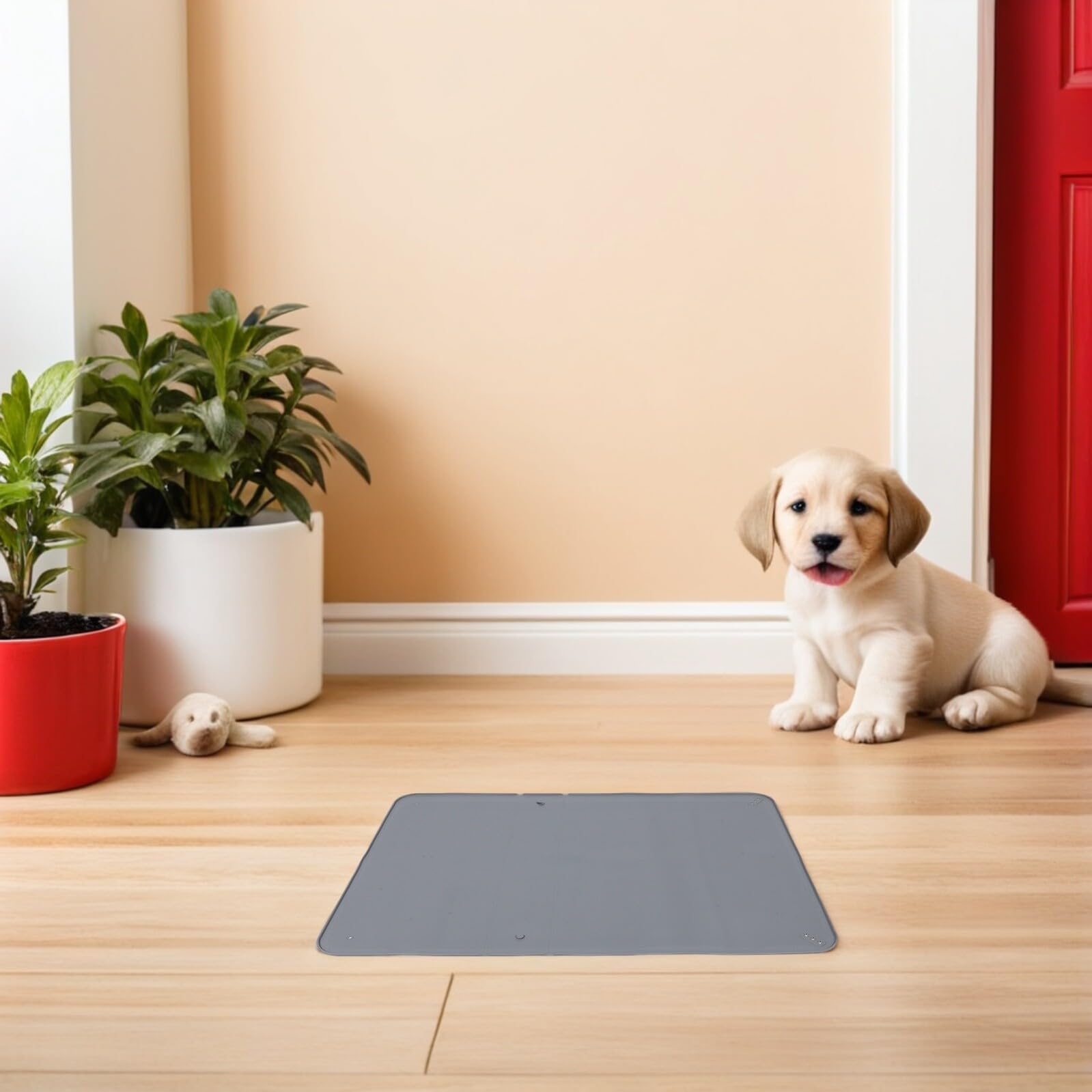TOYANDONA Soporte Resistente y Reutilizable para Orinar de Silicona para Almohadilla con Ventosas Antideslizantes para Mascotas Adecuado para Entrenamiento de Cachorros y Viajes