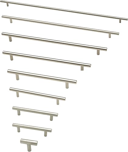 Miniatura 4 de Franklin Brass Simple Bar - Tirador de gabinete de acero inoxidable, mango de cajón de 3-34 pulgadas, paquete de 30, P46641K-SS-B2