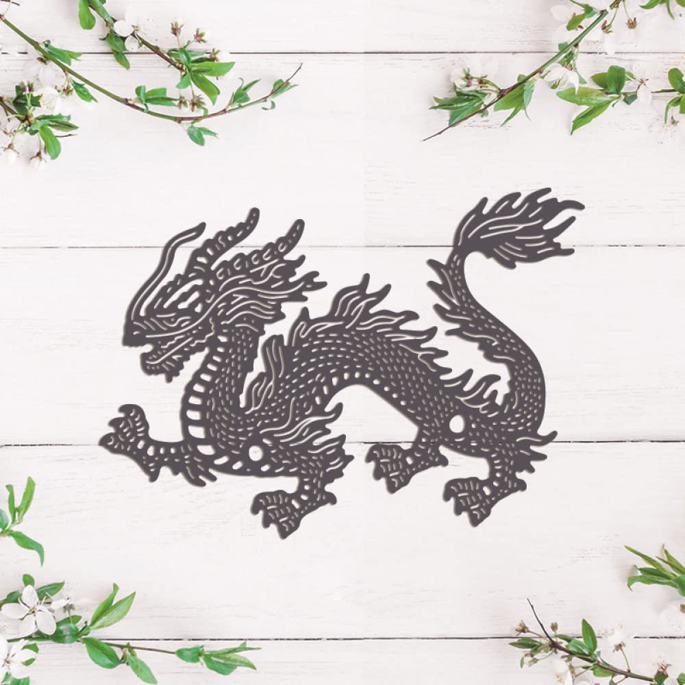 Dragon Dies for Card Making DIY Scrapbooking Embossing Stencil Die Cuts Punch Template Moulds Arts Supplies Animals Metal Cutting Dies for Paper Crafting Scrapbook Photo Album Decor