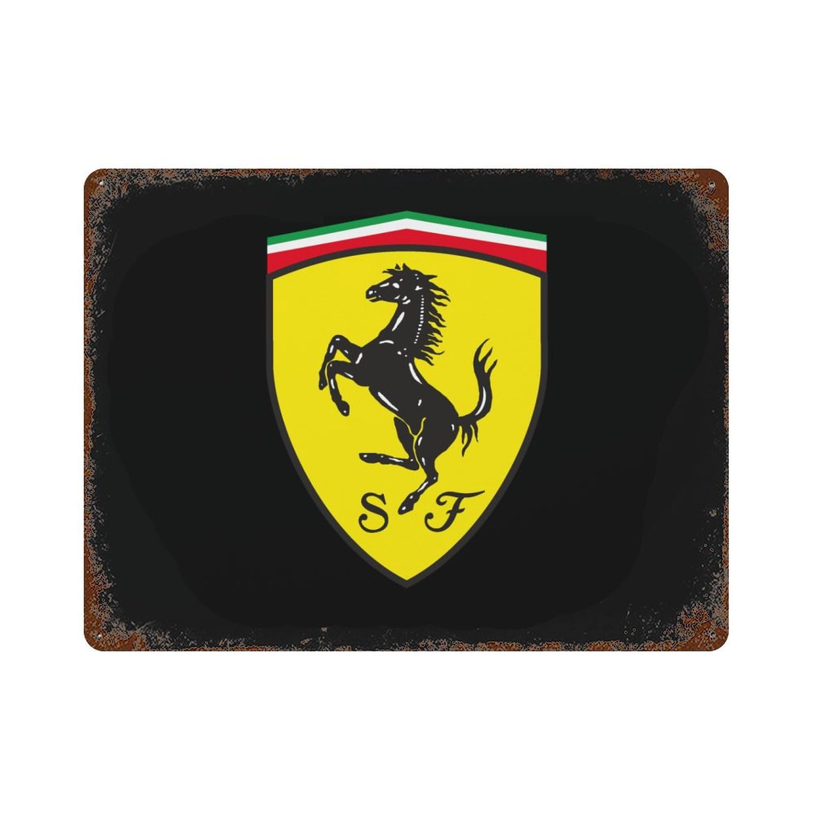 Amazon.co.jp: スクーデリア・フェラーリf1チーム ブリキ看板 鉄絵画  