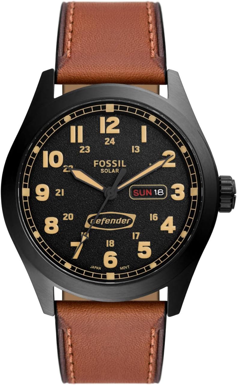 Fossil Defender Men's Solar-Powered Stainless Steel Watch