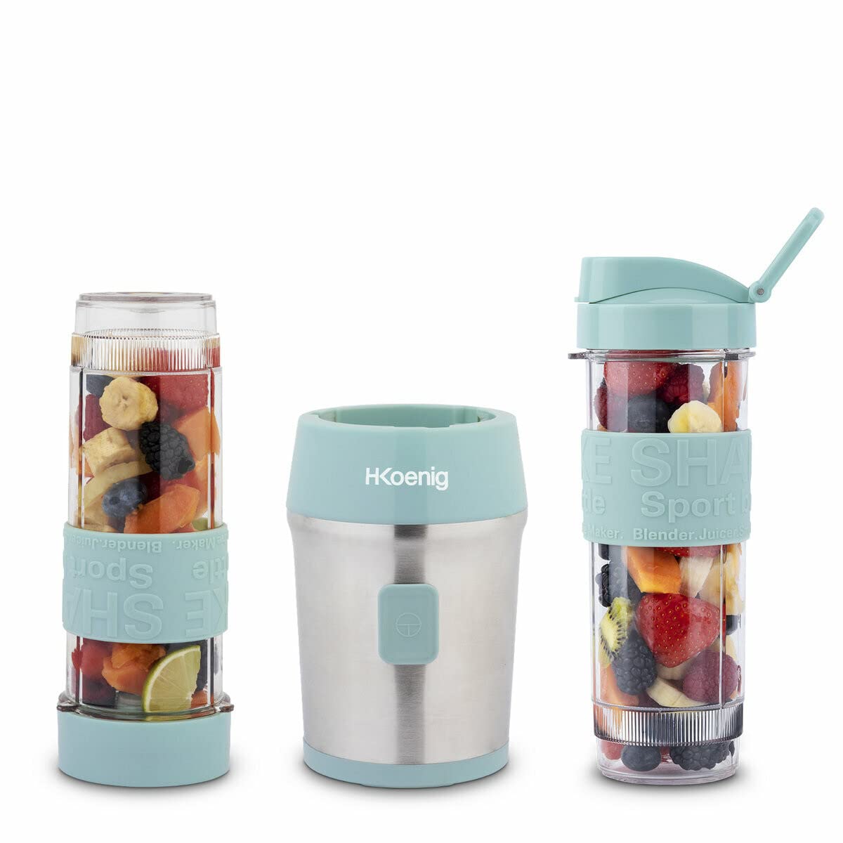 H.KOENIG SMOO16+BTL16 - Blender portable et kit bouteilles