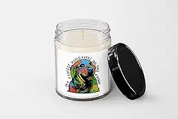 Golden Retriever em uma vela perfeita do mundo – Vela de cera de soja – Vela feita à mão – Vela perfumada de baunilha de 255 g – Pote de vela