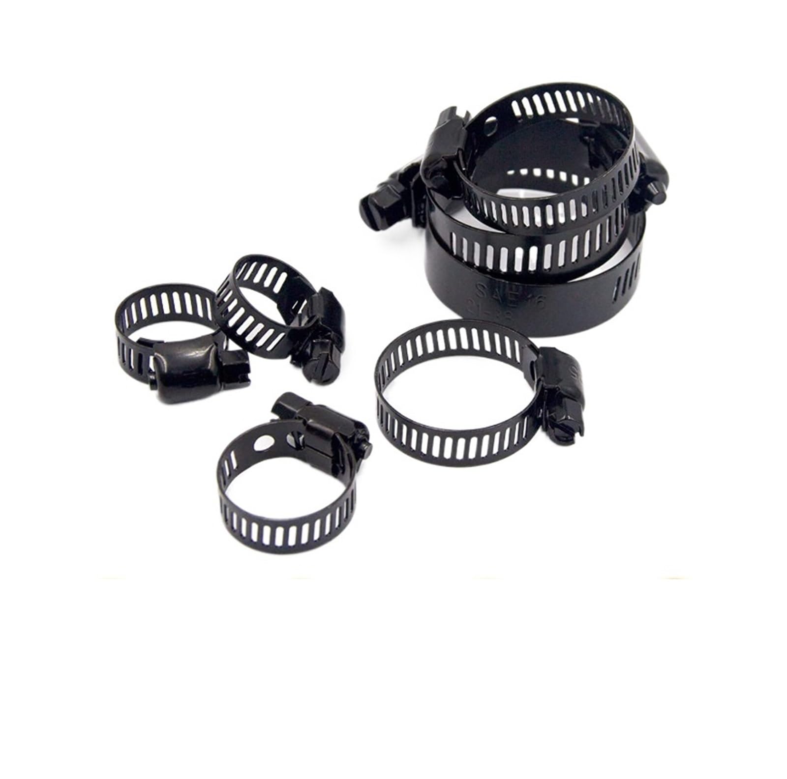 Kit de pinces de tuyau réglable, Ensemble de 20 colliers de serrage réglables de 6 à 38 mm, colliers de serrage à vis sans fin