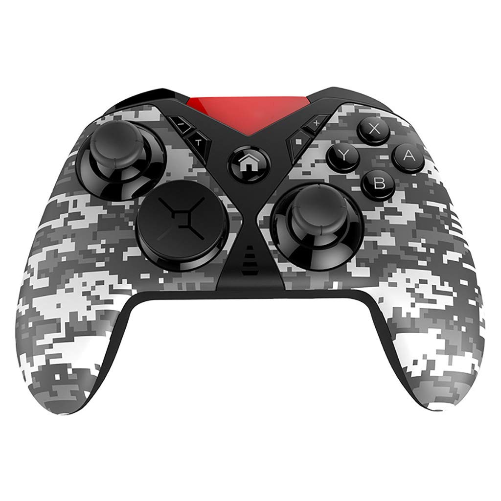 PC Mobile Game Controller Wireless Gamepad Controller Switch Controller, with Motion & Dual Vibration Joystick,for Switch/Computer/Android / PS3,Camouflage