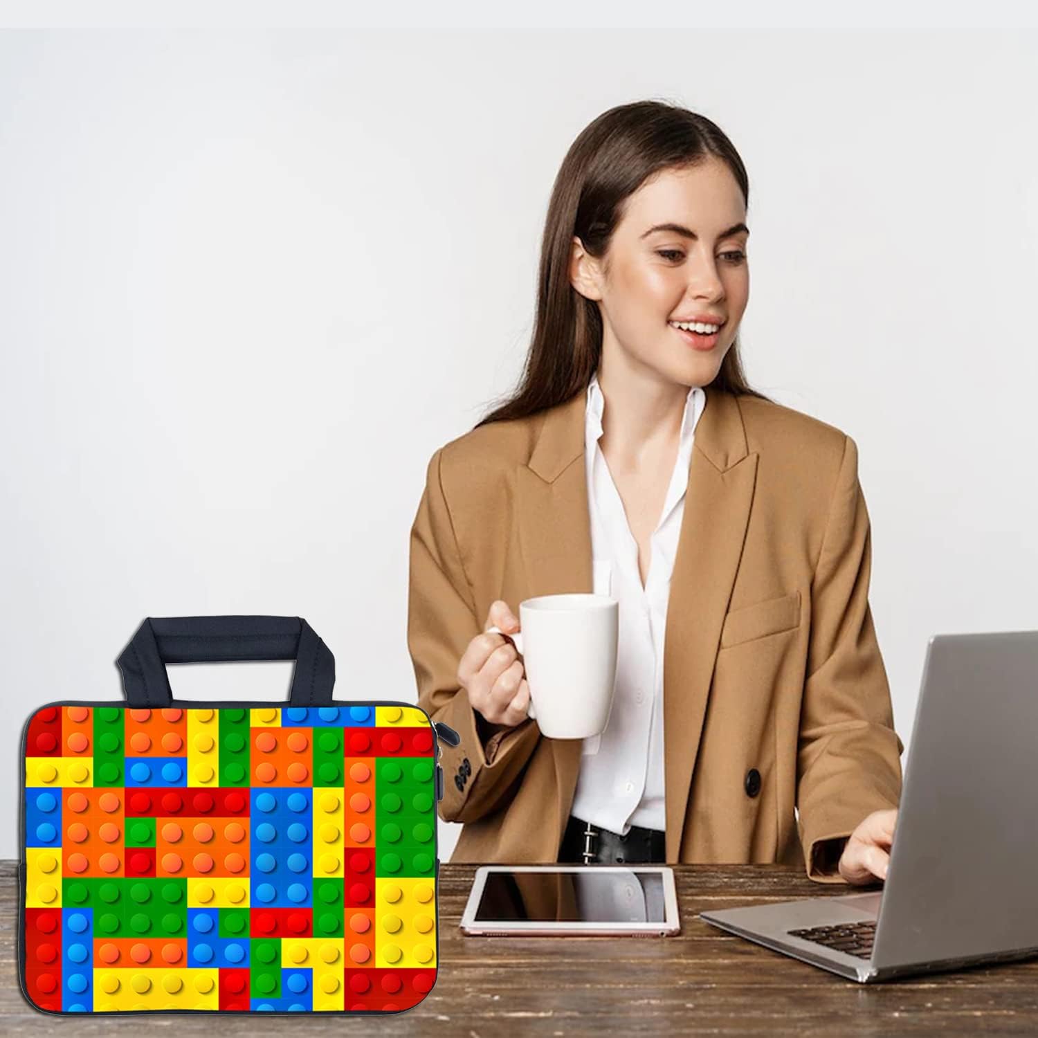 AMARY Laptop Sleeves 11.6" 12" Laptop Handle Bag Neoprene Notebook Carrying Pouch Chromebook Sleeves case Ultrabook Case Tablet Cover Fit Apple MacBook Air HP DELL Lenovo Asus (AMR12-06) - Image 6