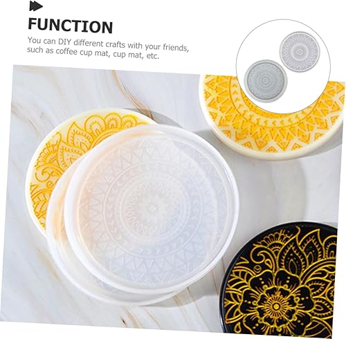 Miniatura 9 de TEHAUX 2 piezas de decoración de casa para el hogar, bandeja de herramientas de silicona, moldes de gel de sílice, molde de posavasos de silicona,