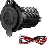 Vista 1 de Enchufe para encendedor de cigarrillos, automóvil, motocicleta, ATV RV, enchufe para encendedor, toma de corriente, receptáculo de 12V, enchufe