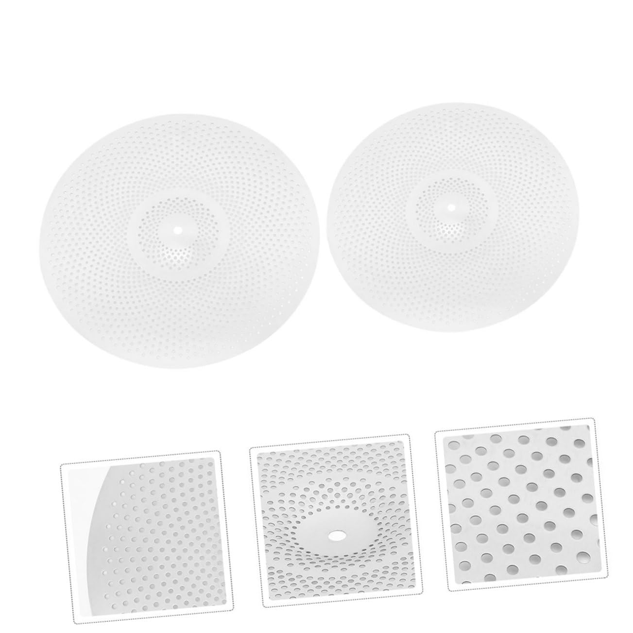 FRCOLOR Set 2 Pezzi Piatti per Batteria in Lega Argento Riduzione del Rumore e Vibrazioni, Piatti Mute Professionali per Batteria Jazz Acustica
