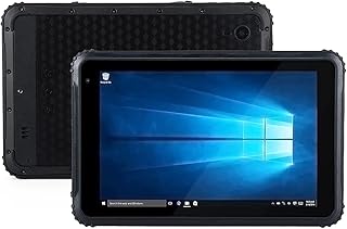 Rugged Tablet, 8 inch Windows 10 Pro Rugged Tablet, 4G LTE, GPS, Water Resistance, 7500mAh Battery, 4GB RAM/64GB ROM, BT4.2, Dual Wi-Fi for Enterprise Work Field