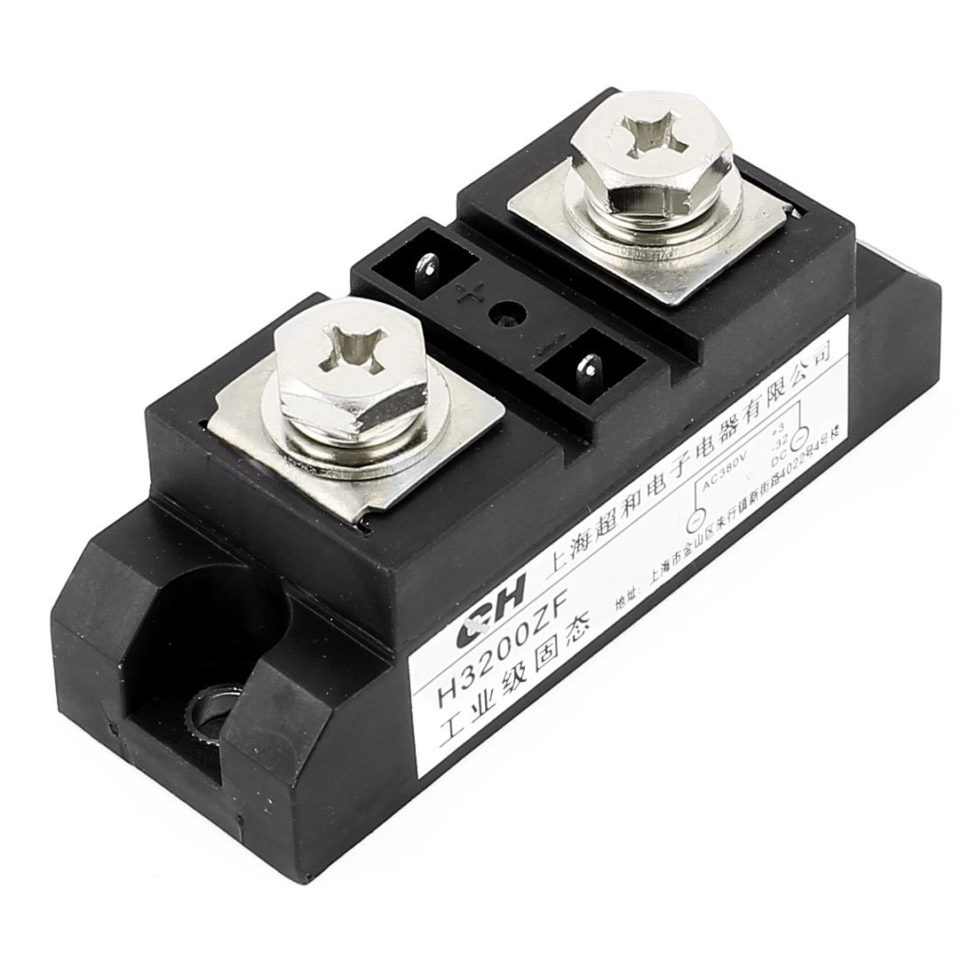H3200ZF DC 3-32V a AC 380V Relè a stato solido industriale nero con connettore terminale