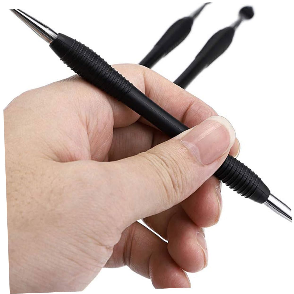 Housoutil Herramientas para Grabado Piezas 3 Tallar Negro para Cuero