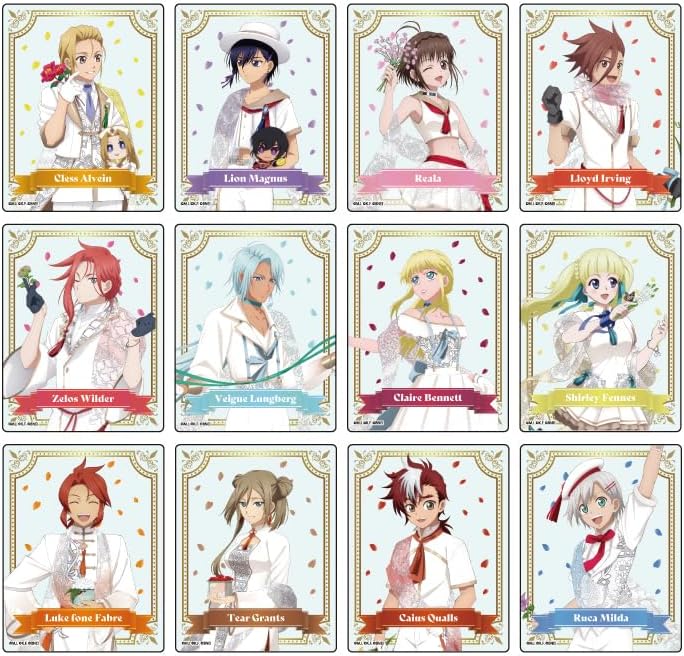 Tales of Series 05 Box C [Official Illustration] Acrylic Cards, Box of 12