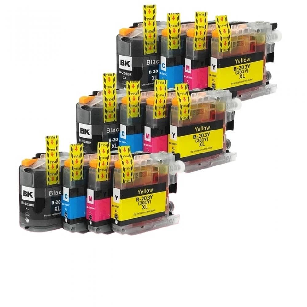 Cartuccia d'inchiostro ad alta resa LC201XL LC203 C201 compatibile con stampanti MFC J460DW J480DW J485DW J680DW J880DW J885DW J5520DW(3 Set)