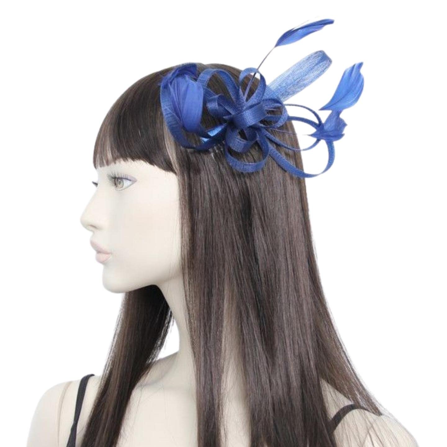 Topkids Accessories Fascinator Hair Slide Hair Comb Fascinators Wedding Hair Slides Wedding Fascinators Royal Ascot Fascinator On Clear Comb for Women Ladies - Image 2