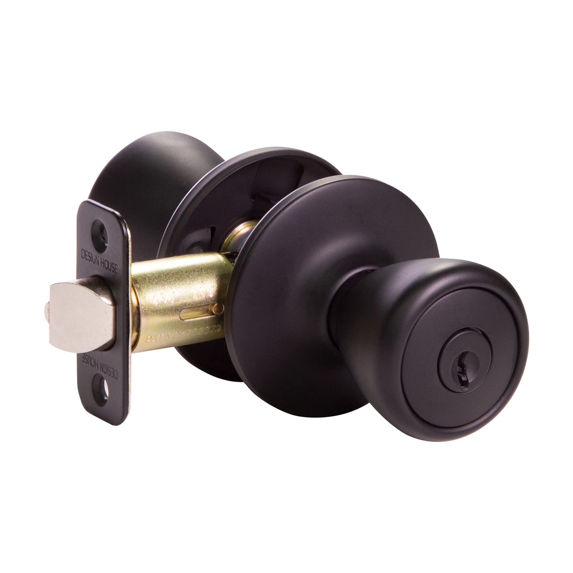 Design House Tulip Passage Knob - Polished Brass -22