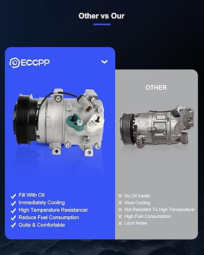 Miniatura 184 de ECCPP Compresor de CA 1997-2003 apto para Mitsubishi Montero Sport 3.0L 1999-2004 para Mitsubishi Montero Sport 3.5L Compresor de aire acondicionado