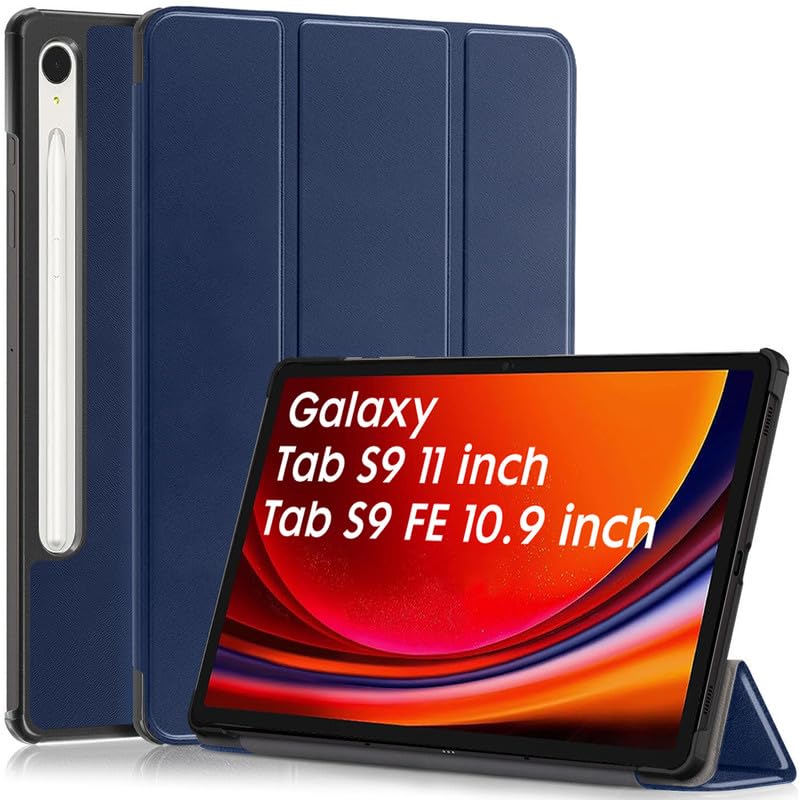 Robustrion Cover for Samsung Tab S9 11"/Tab S9 FE Cover Case 10.9", Flip Stand Back Case Cover for Samsung Galaxy Tab S9 Tablet/Tab S9 FE Tablet Cover [Supports Auto Sleep Wake] - Navy (B0CD218LRQ) Amazon Price History, Amazon Price Tracker