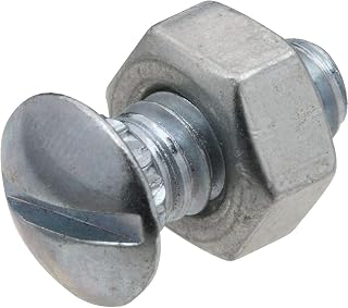 NATIONAL/SPECTRUM BRANDS HHI N280-875 Ribb Neck Bolt/Nut, 12-Pack