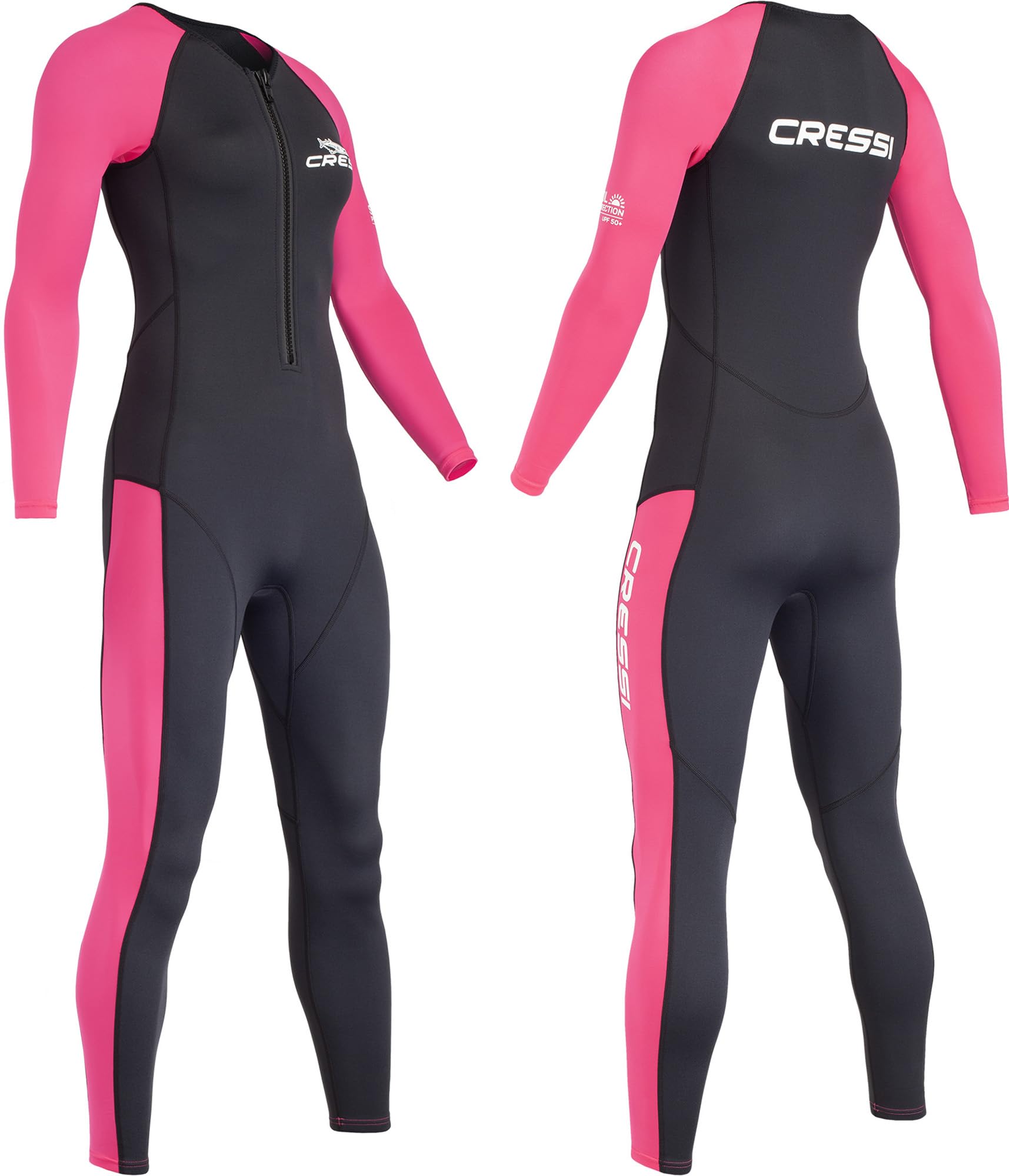 CRESSI Wahoo Monopiece Wetsuit - Muta Monopezzo Realizzata in Morbido Neoprene 1.5/2mm e Elastan, Perfetta per Attività Acquatiche Varie