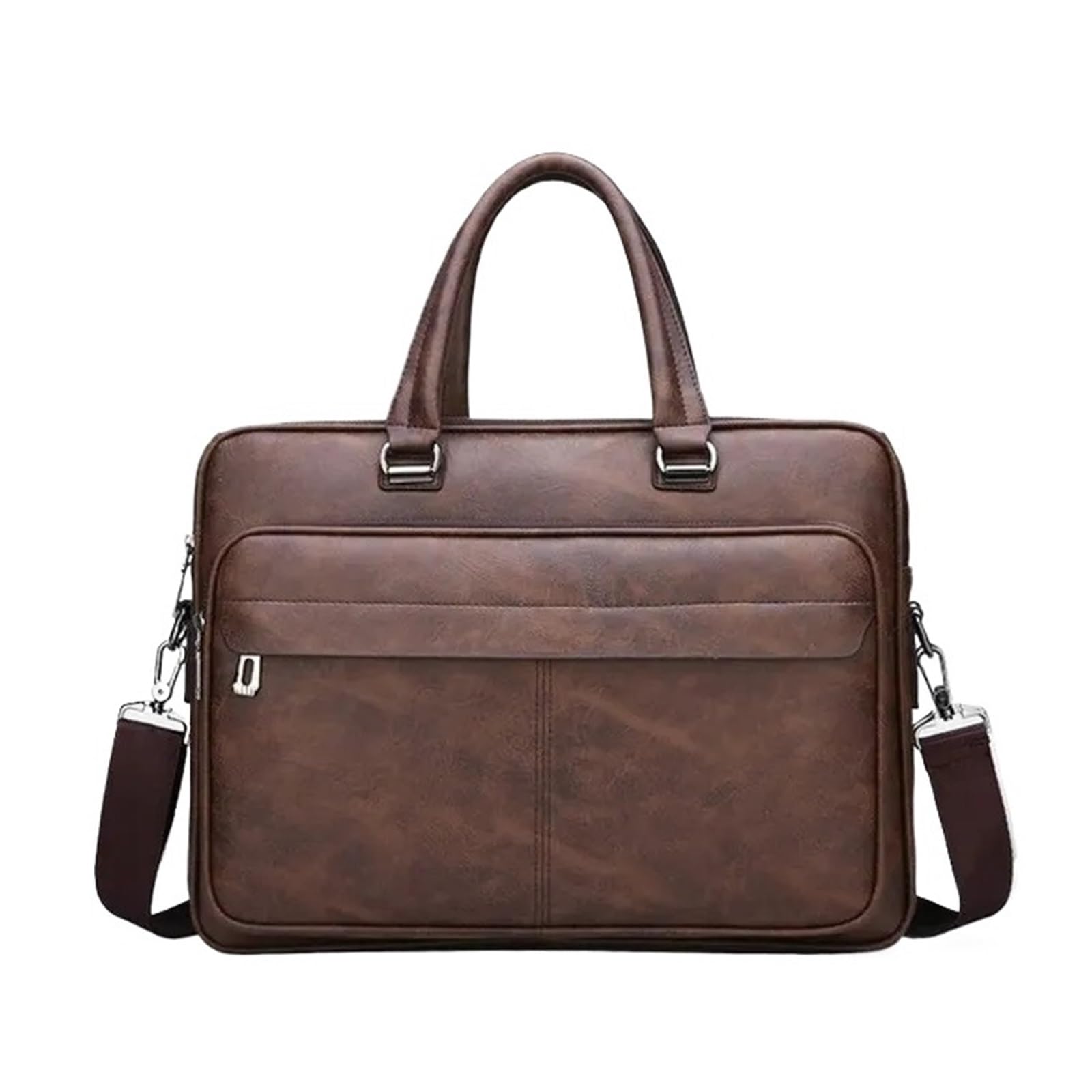 Funda Tableta Bolso de Archivo for Hombre, Bandolera Hombro, Bolso portátil Gran Capacidad for Ordenador, Ocio, maletín Negocios Mochila portátil(Bruin)