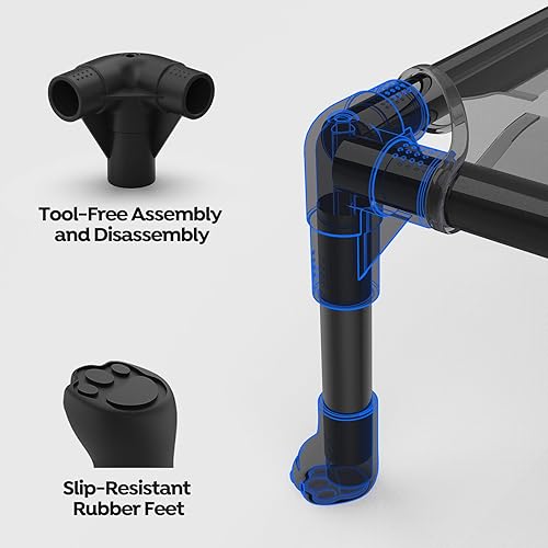 Miniatura 3 de Veehoo CWC2439A - Cama elevada refrescante para perros, cama elevada duradera para mascotas con malla sándwich lavable y transpirable, pies