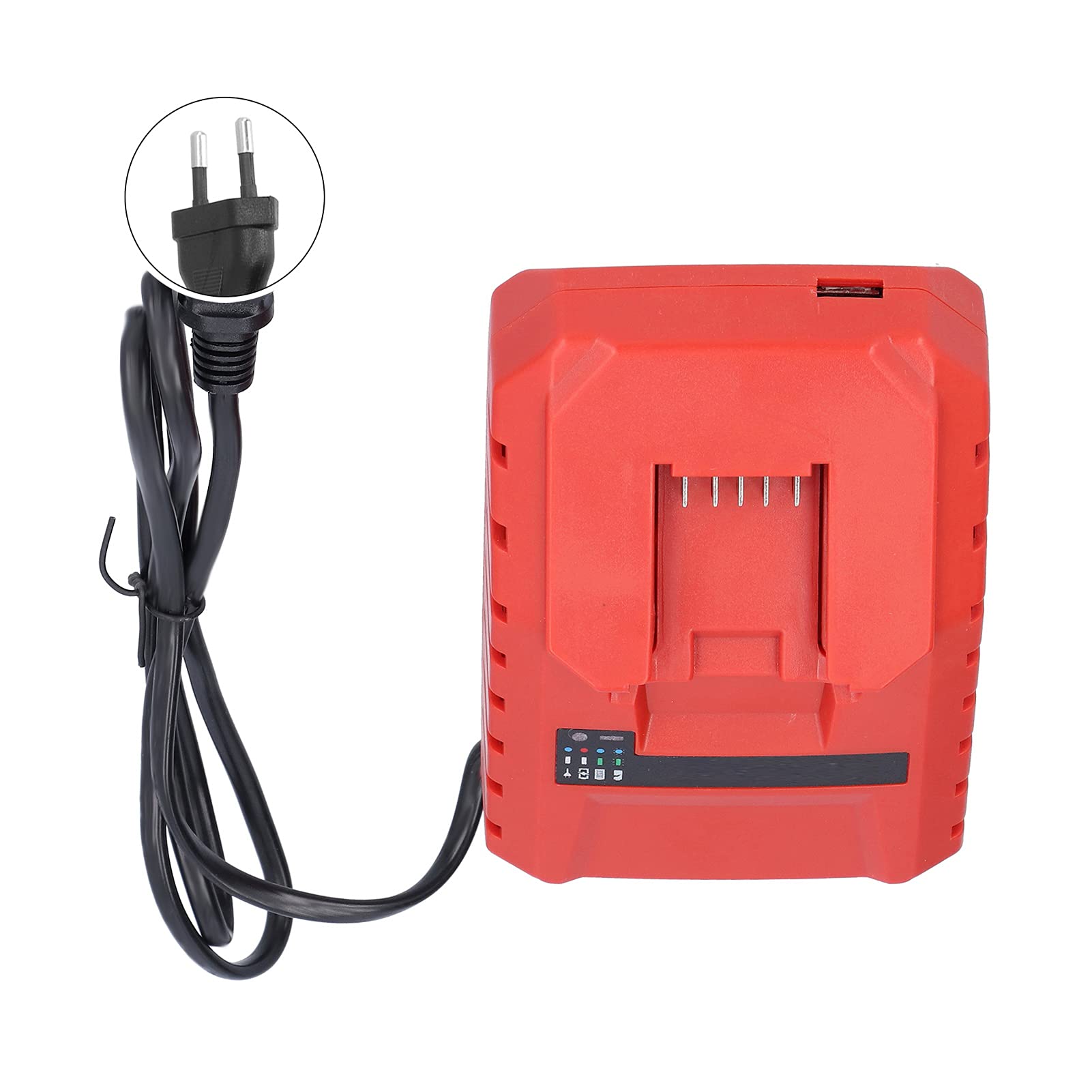 Remplacement du Chargeur de Batterie, Chargeur de Batterie de Batterie au Lithium en Plastique ABS Facile à Utiliser pour 12V C4 / 12‑50 100‑240V (Prise UE)