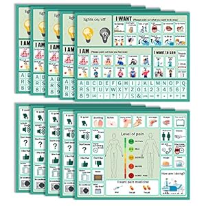 10Pcs Nonverbal Communication Board...