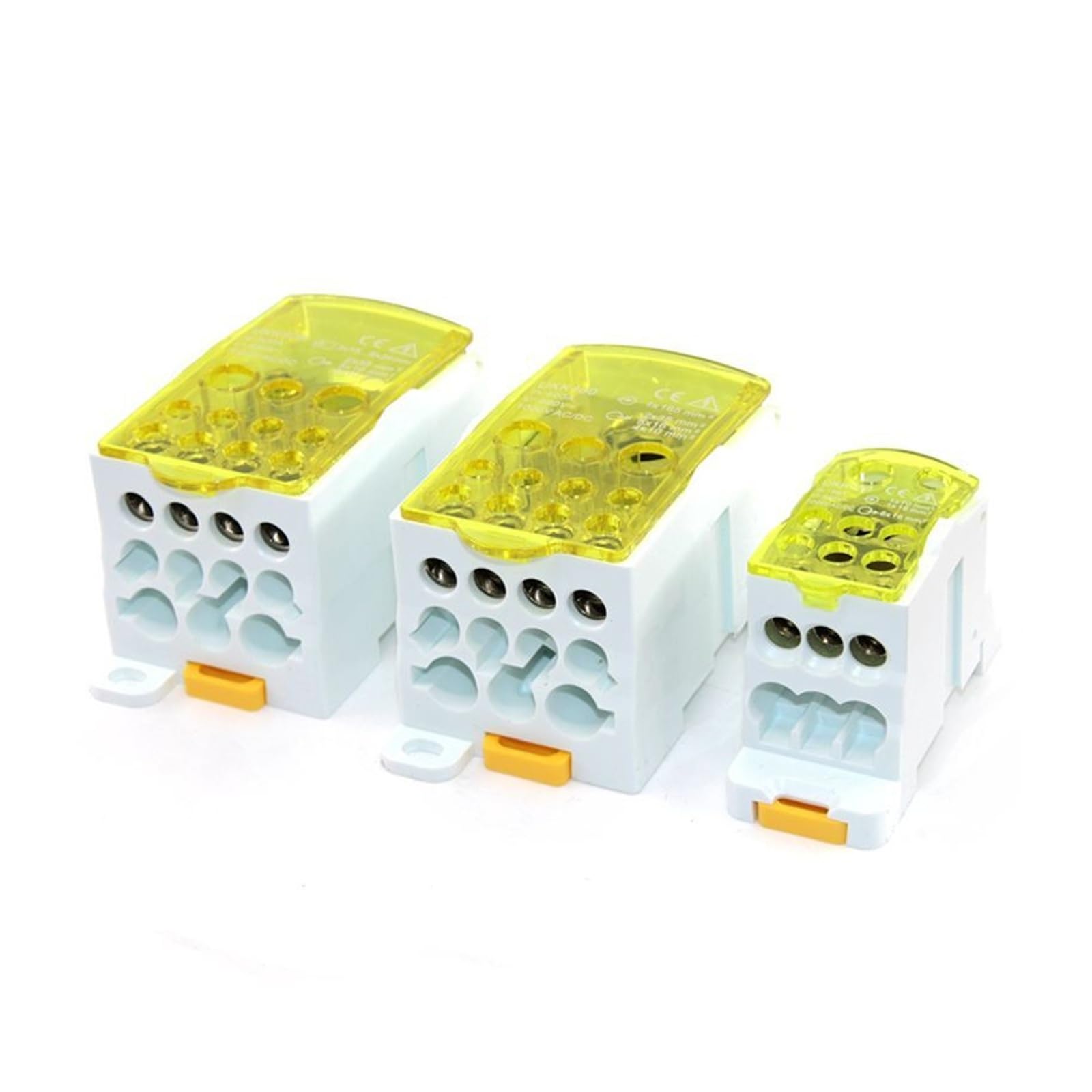 DIN-Schienen-Klemmenblock, Verteilung, Stromkabel, elektrischer Anschluss, elektrische geteilte Anschlussdose, UKK80A/125A/160A/250A/400A/500A(YELLOW,UKK400A)