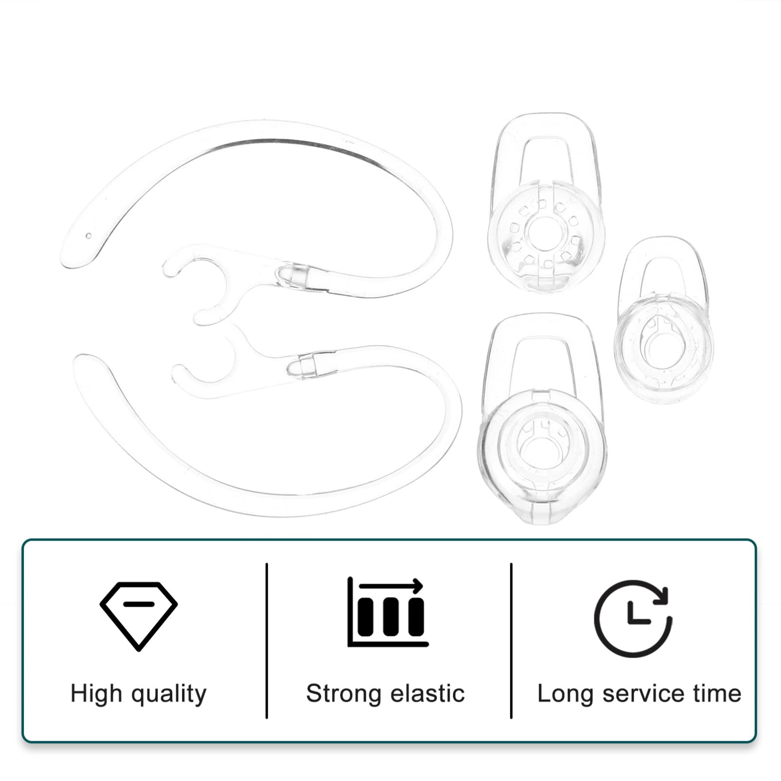 EXCEART 3 Set Ganci Per Auricolari Wireless Con Kit Ricambio Orecchie Comfort E Adattabilità Compatibili Con Headset Facili E Riutilizzabili 20 Pezzi * 3