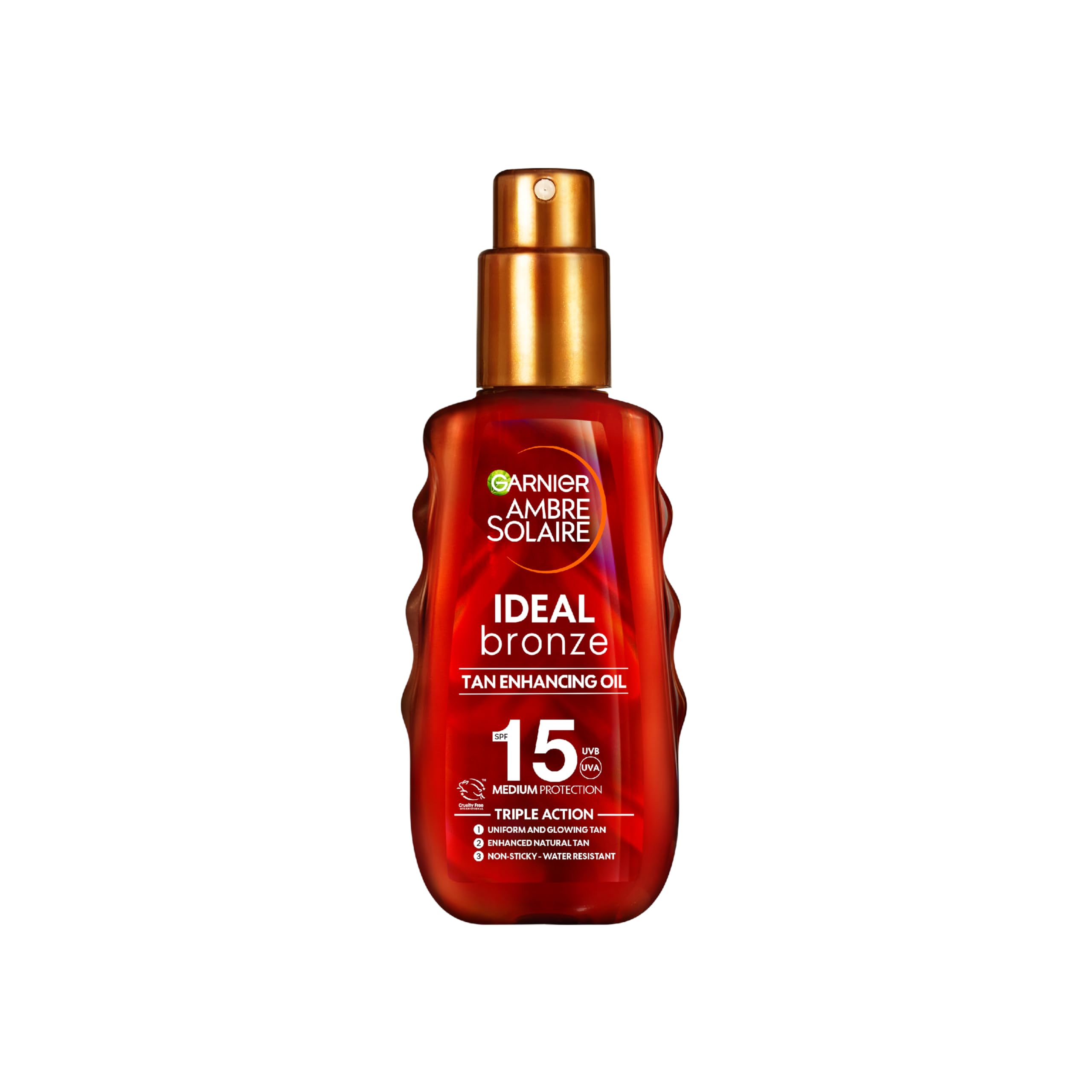 Garnier Ambre Solaire Sun Cream SPF 15 Ideal Bronze Protective Oil 150ml