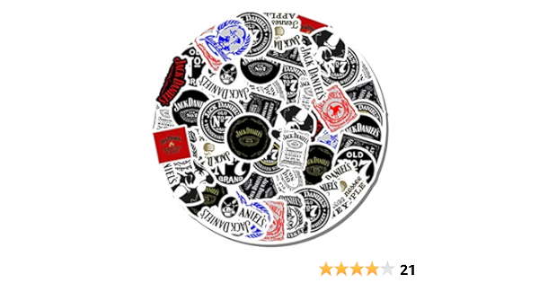 Amazon.com: 20 PCS Stickers Pack Jack Aesthetic Daniels Vinyl ...