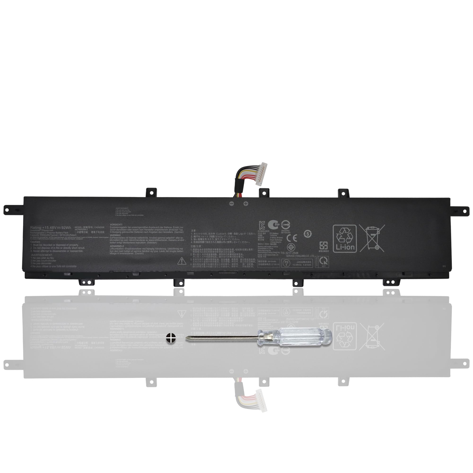 Amazon.com: C42N2008 Battery for ASUS ZenBook Pro Duo 15 OLED