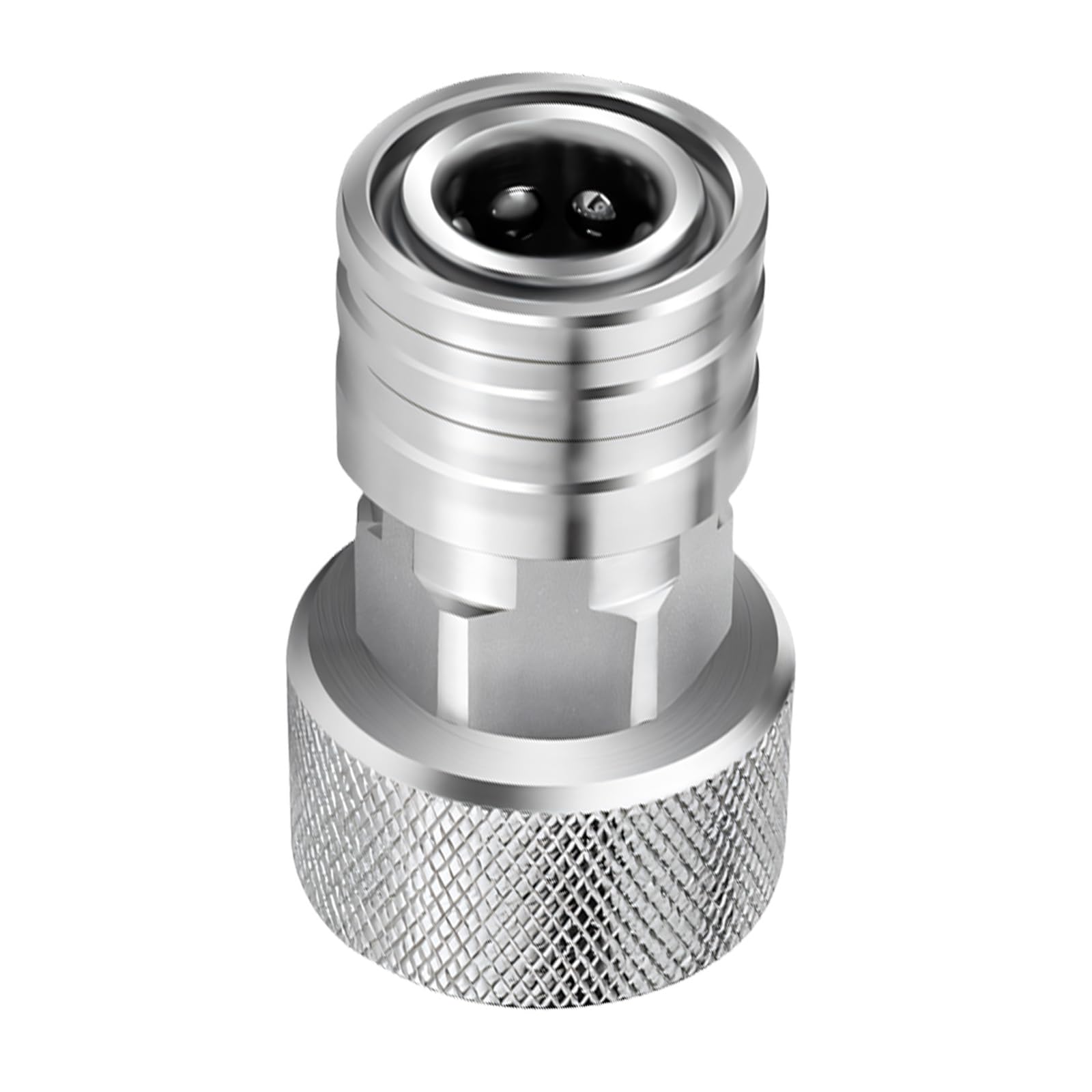 LUCKGONI Stainless Steel Garden Hose Adapter Quickly Connects Fitting For High Pressures Washer And Outdoor Use