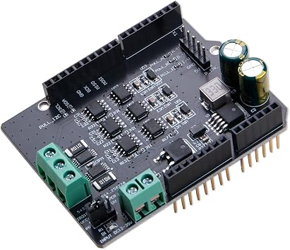 KOOBOOK 1Pcs High-Efficiency BLDC Motor Controller FOC Brushless Motor Driver Board Compatible with Simple FOC Shield V2.0.4 Supports DC12-35V for Arduino Projects