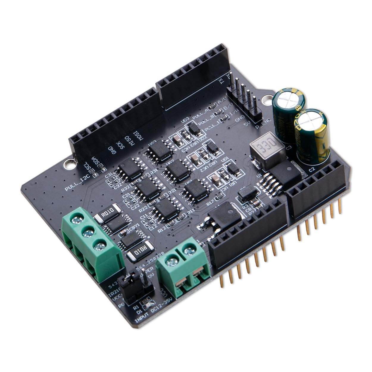KOOBOOK 1 controlador de motor BLDC de alta eficiencia FOC sin escobillas compatible con Simple FOC Shield V2.0.4 soporta DC12-35V para proyectos Arduino