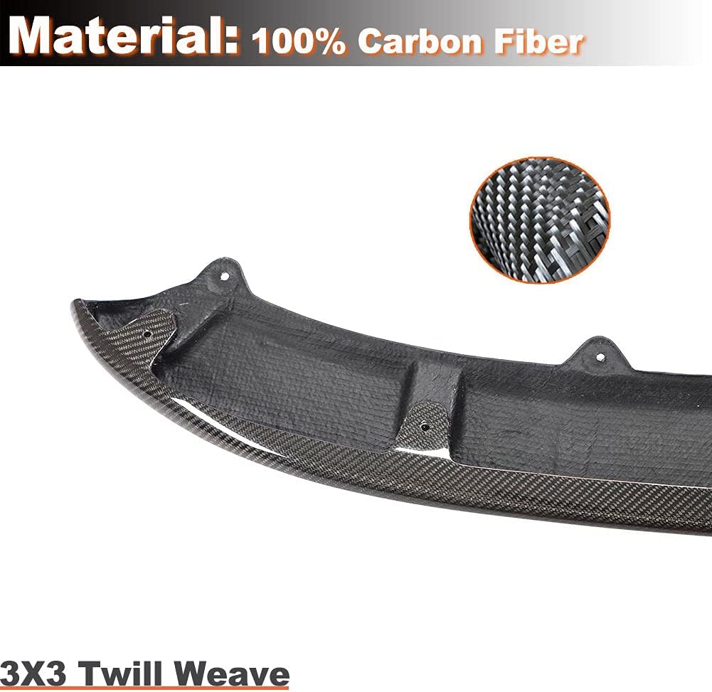 MCARCAR KIT Carbon Fiber Front Bumper Lip Fits for Volkswagen VW Golf 6 VI MK6 GTI 2010-2013 Factory Outlet Front Bumper Lip Spoiler Chin Splitter