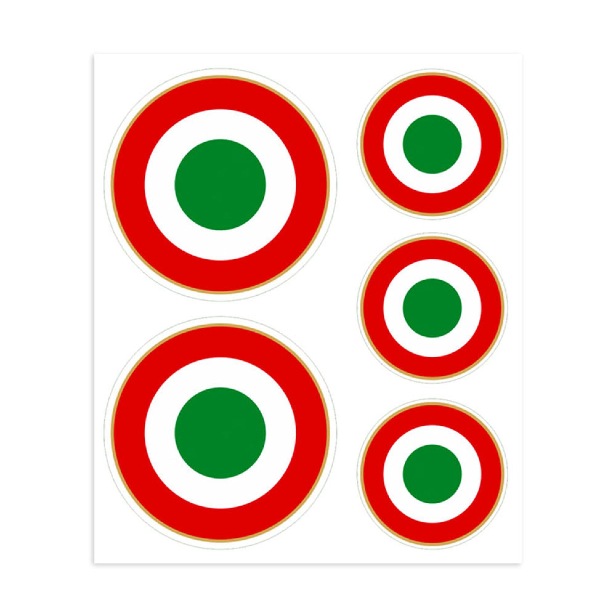 Quattroerre Sticker Italy Cockades Tab, 14 x 16 cm
