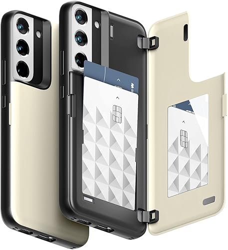 Miniatura 349 de GOOSPERY Parachoques magnético para puerta compatible con Galaxy S23, tarjetero tipo cartera, cierre automático, protección de doble capa resistente