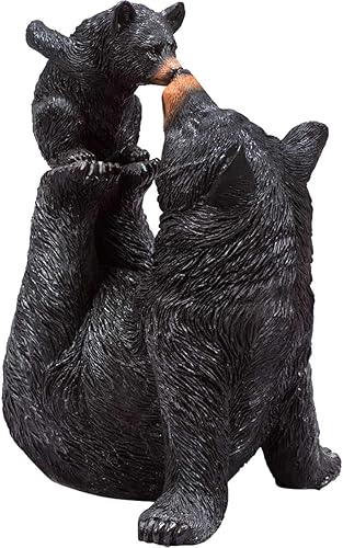 Miniatura 4 de BLACK FOREST DECOR Escultura juguetona de mamá oso y cachorro