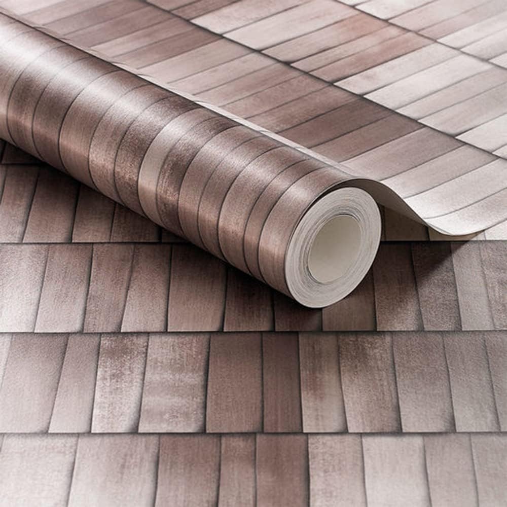 Graham & Brown Hygge Wood Brick Paste The Wall Wallpaper (Natural)