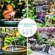 Solar Teichpumpe 5W, 170L/h Solar Springbrunnen, Solar Brunnenpumpen mit 1M Wasserleitung DIY, 9 Düsen, 3,25M Kabellänge, Solar Wasserpumpe, für Garten Teich Brunnen Wasserfall Pool
