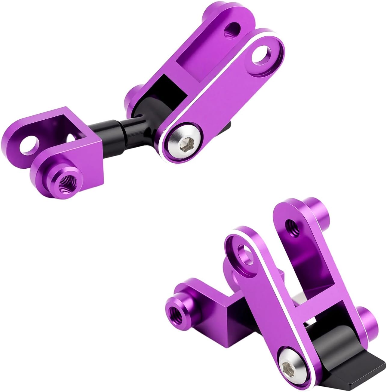 7075 Aluminum Leaf Spring Shackles Secondary Lifting Lug Connector for 1/10 RC4WD Trail Finder Tamiya F-350, Hilux Tundra