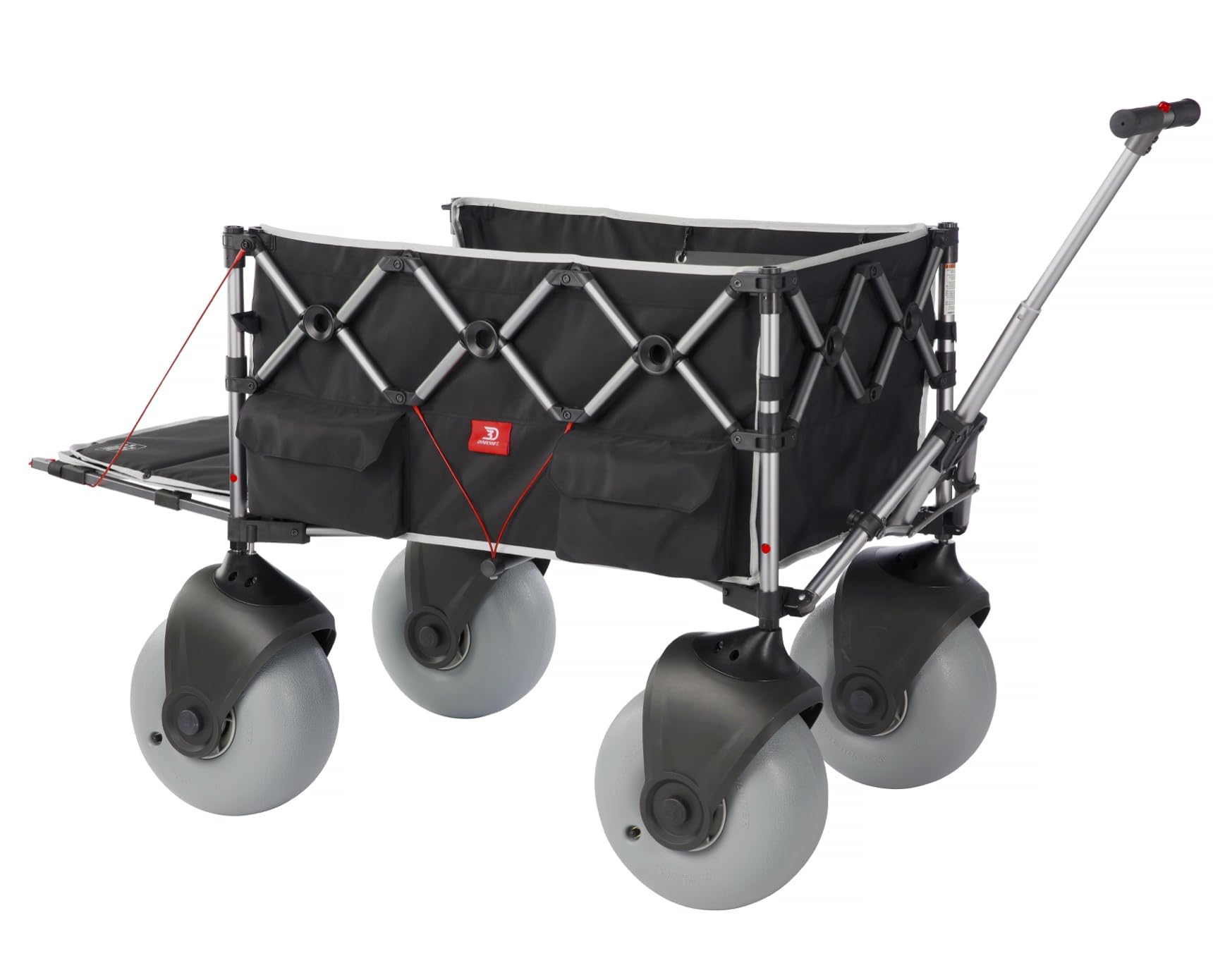 Photo 1 of Dynacraft XL Wagon Beach Bundle, Collapsible Wagon With XL Wheels, Foldable Wagon for Camping, Rolling Cart for Beach, Wagons Carts Foldable with 200lb Weight Capacity, Folding Wagon Carts with Wheels