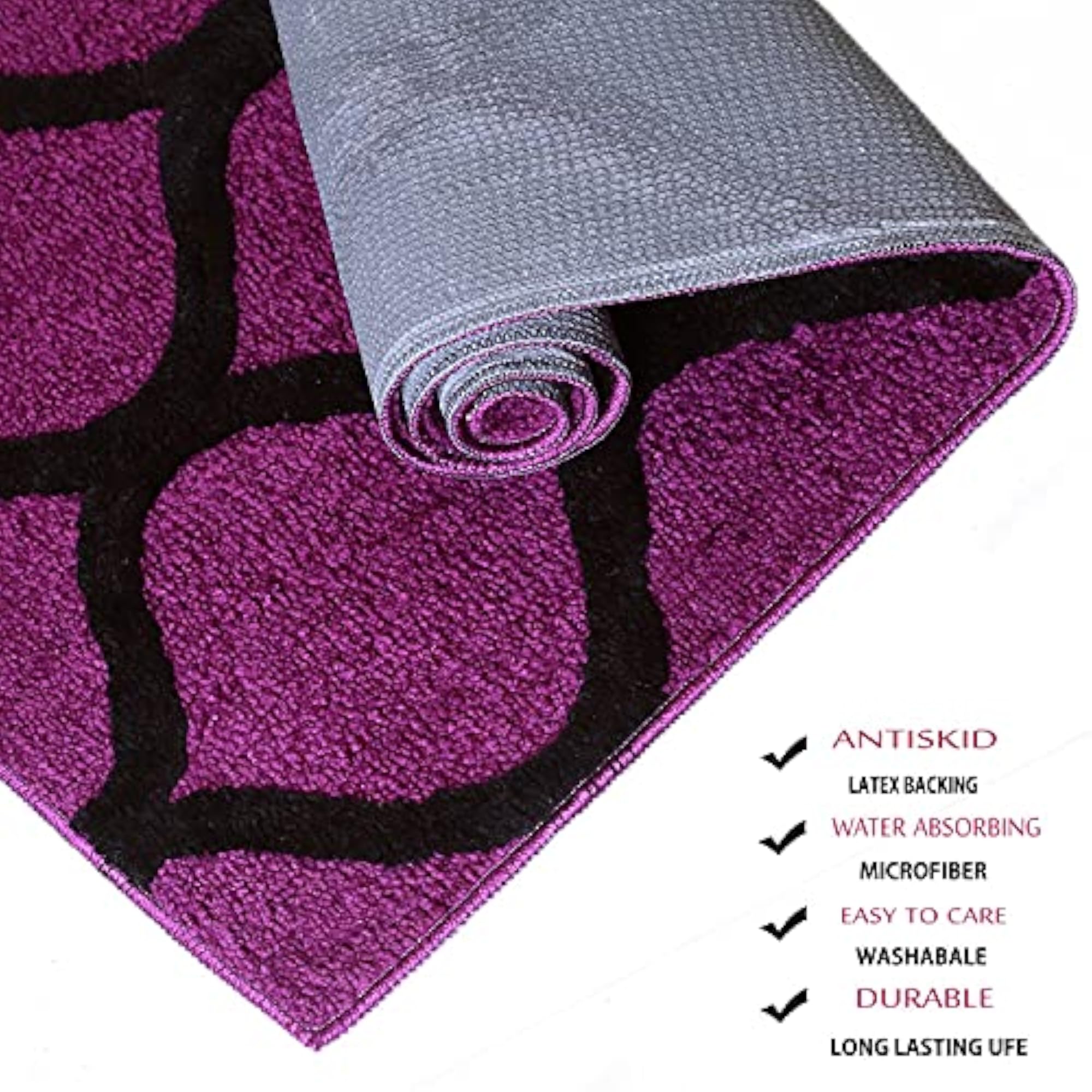 Anti-Slip Bath Mat Microfiber Soft
