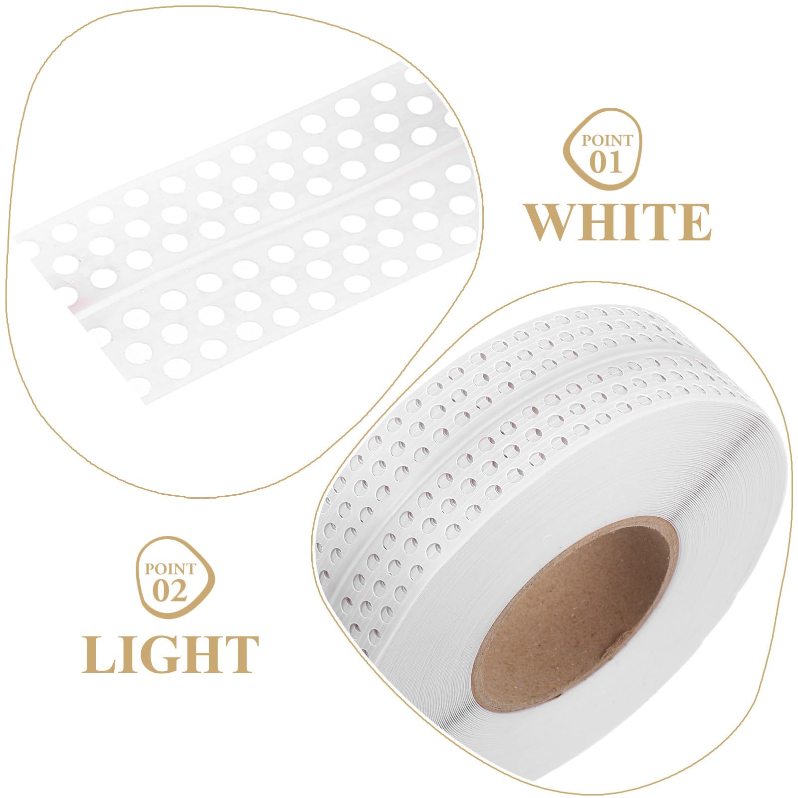 Homoyoyo Selbstklebende Flexibel und Weiß 5cm Breit aus Pvc Eckleiste als Kantenschutz für Wandecken bei Renovierungen und Wohnungsmodernisierung