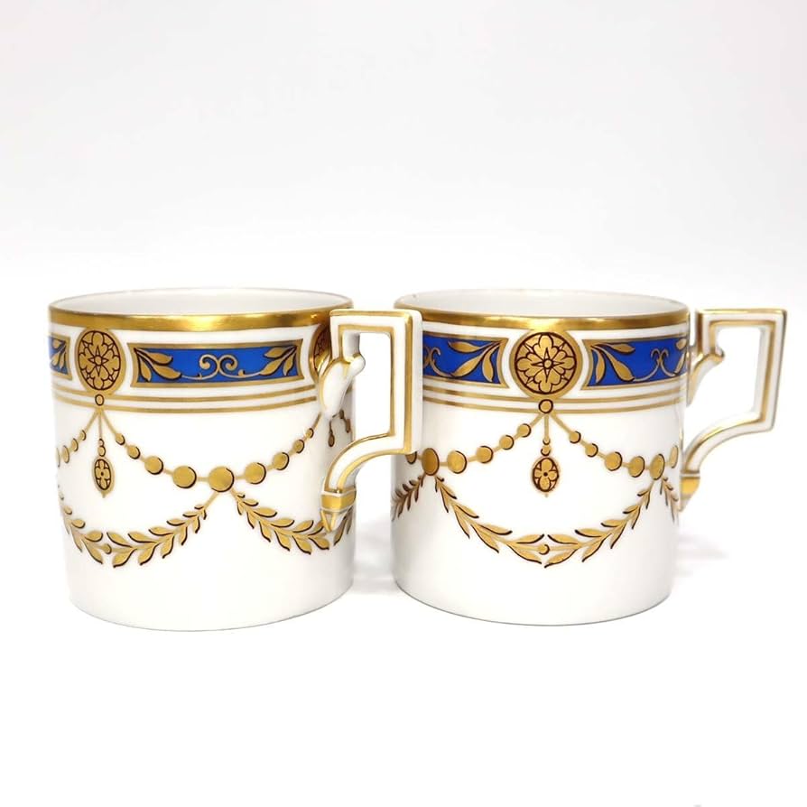 Amazon.co.jp: 質屋 KPM ベルリン王立磁器製陶所 カップ＆ソーサー 2客