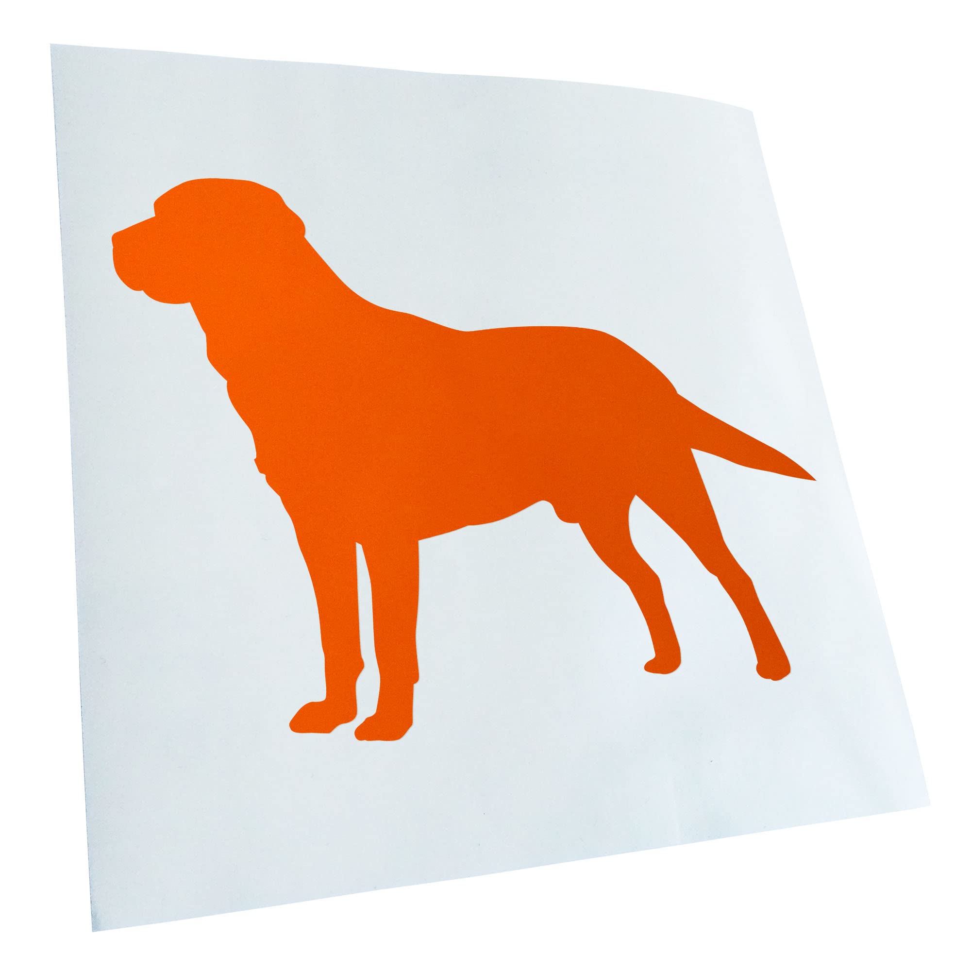 Kiwistar - Car Sticker - Orange - 40 x 31 cm Labrador Dog Retriever - Rear Window Car Sticker Weatherproof for Car Truck Moped Truck - Sticker Exterior Self-Adhesive Tuning Accessories for Window